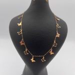 گردنبند سکه ای پروانه کد G103